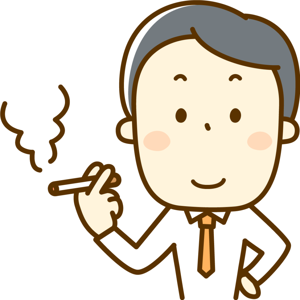 喫煙サラリーマン